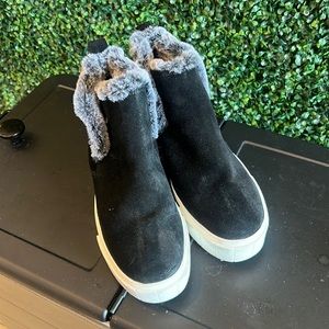 Black suede dolce vita boots
